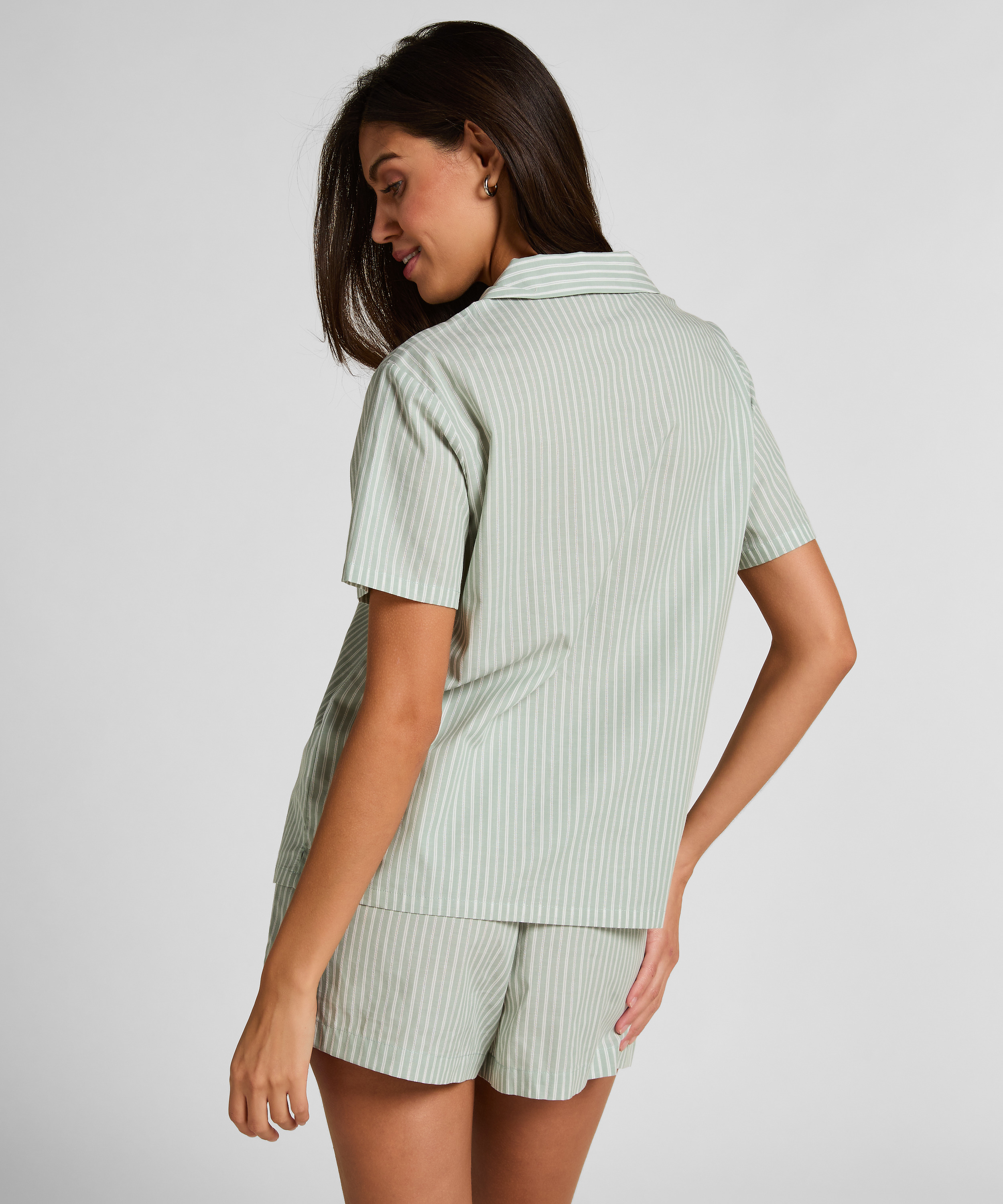 Jacket Woven Stripe, Gr&oslash;nn, main