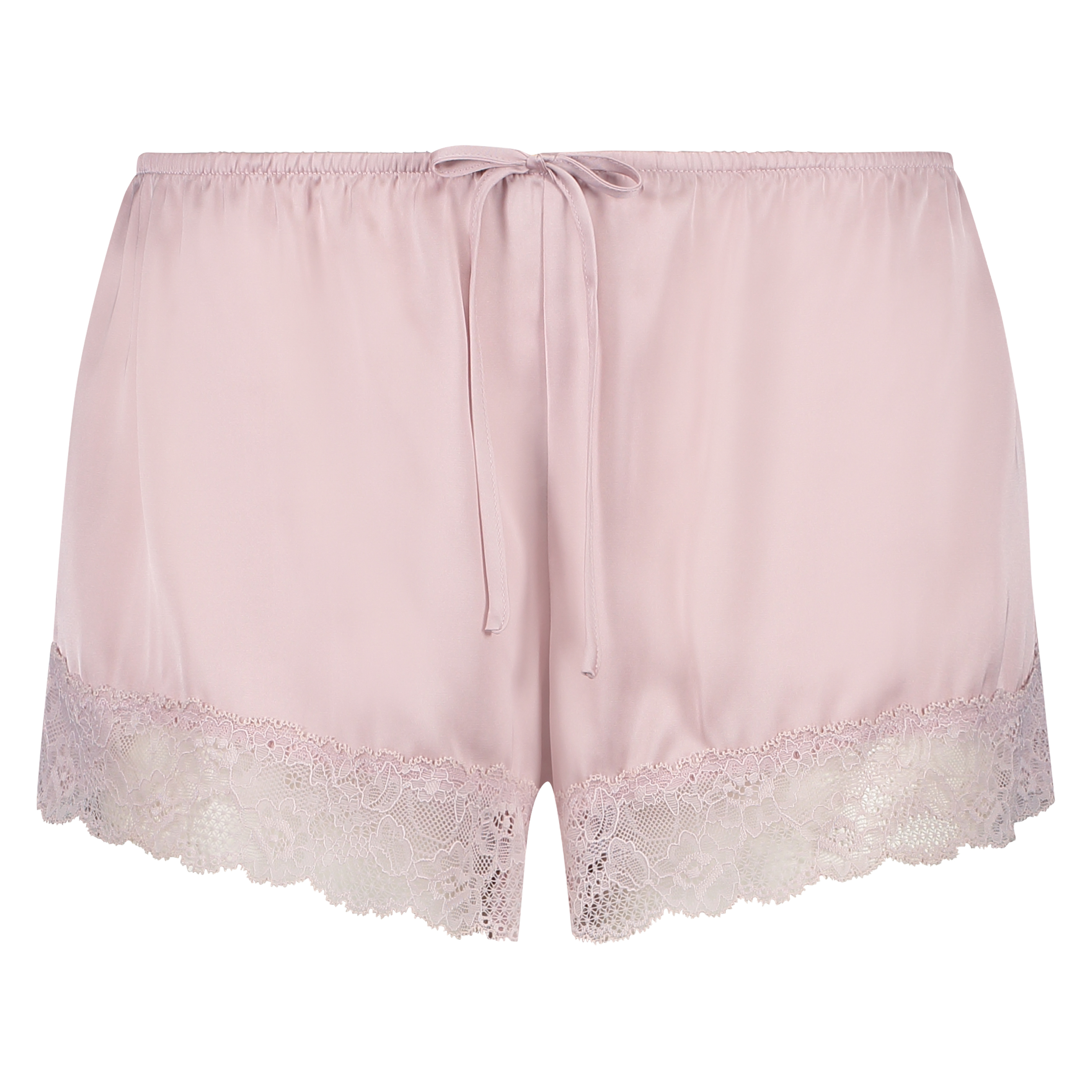 Pyjamasshorts i sateng, Lilla, main