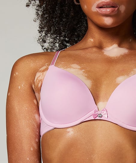 ﻿Vattert bh med bøyle Plunge, Rosa