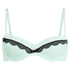 Lucie padded underwired bra, Grønn