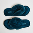 Slippers Velours fur, Grønn