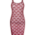 Slipdress Allover Lace, R&oslash;d