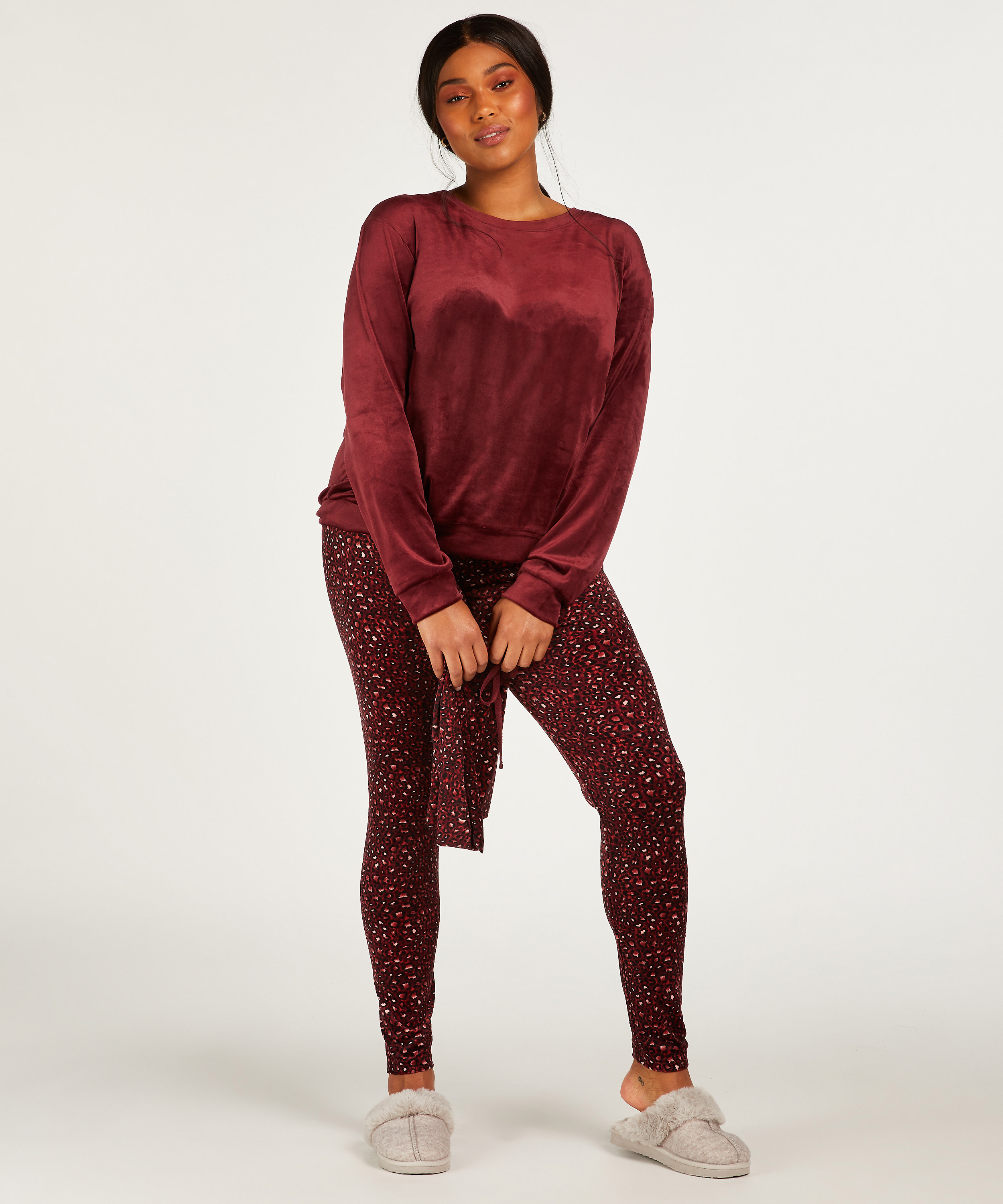 Pyjamaset with Bag, Lilla, main