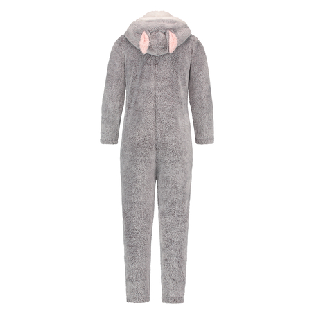 Fleece Onesie Teens, Grå