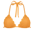 Triangle Bikinitopp Scallop Lurex, Oransje