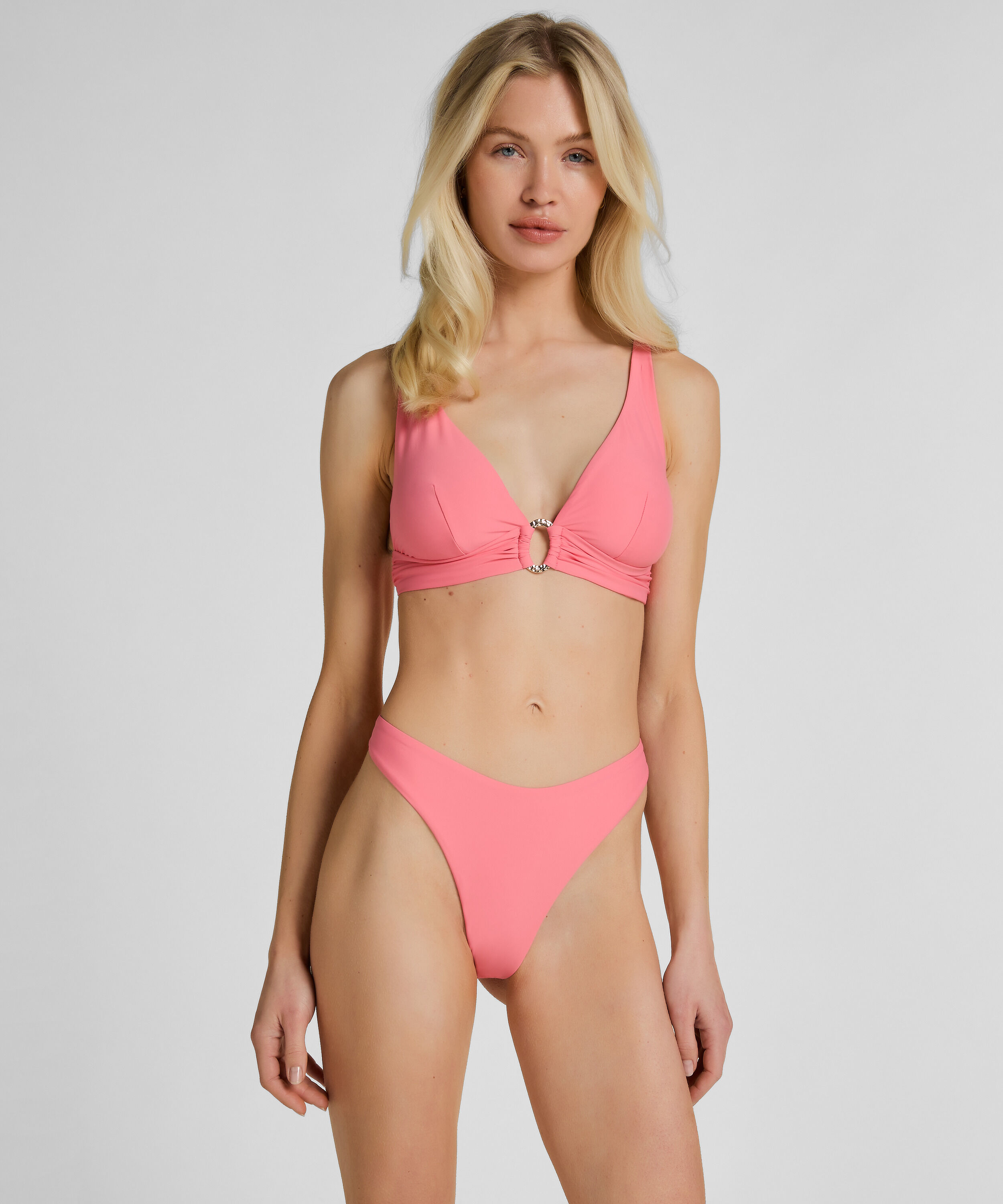 Highleg Bikinibukse Luxe, Rosa