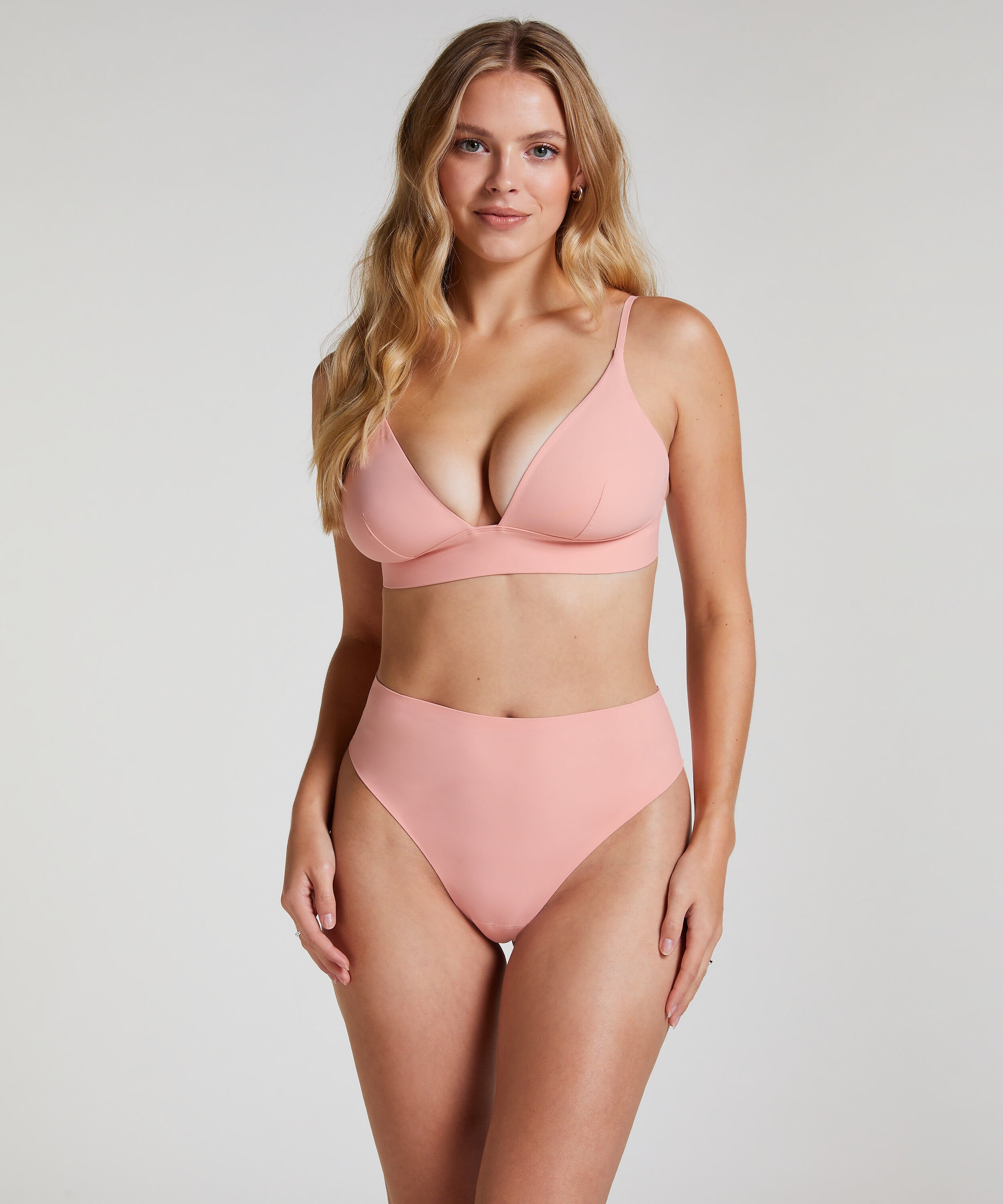 Triangle Bralette Smooth, Rosa