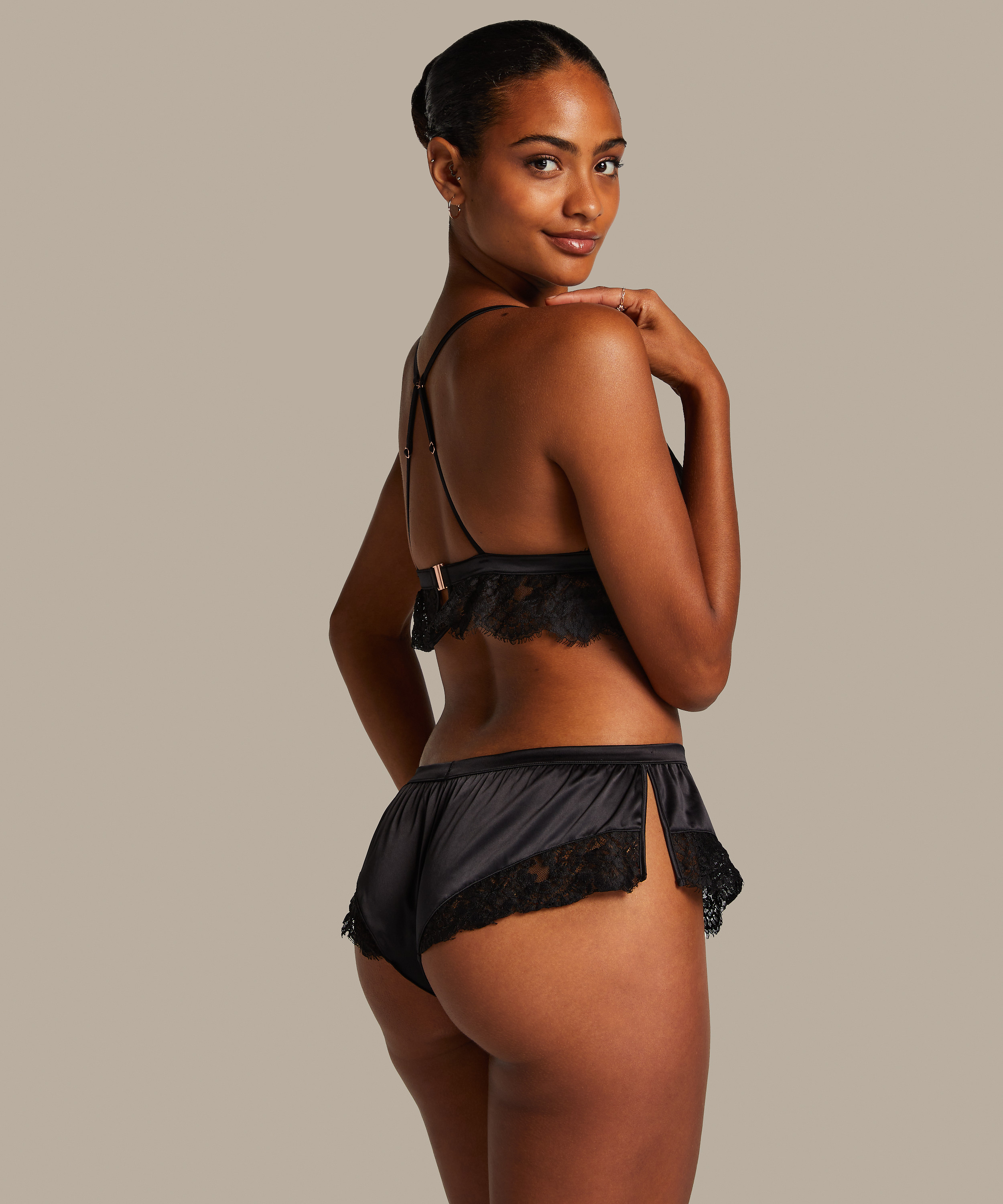 Truser Lace Valerie, Svart, main