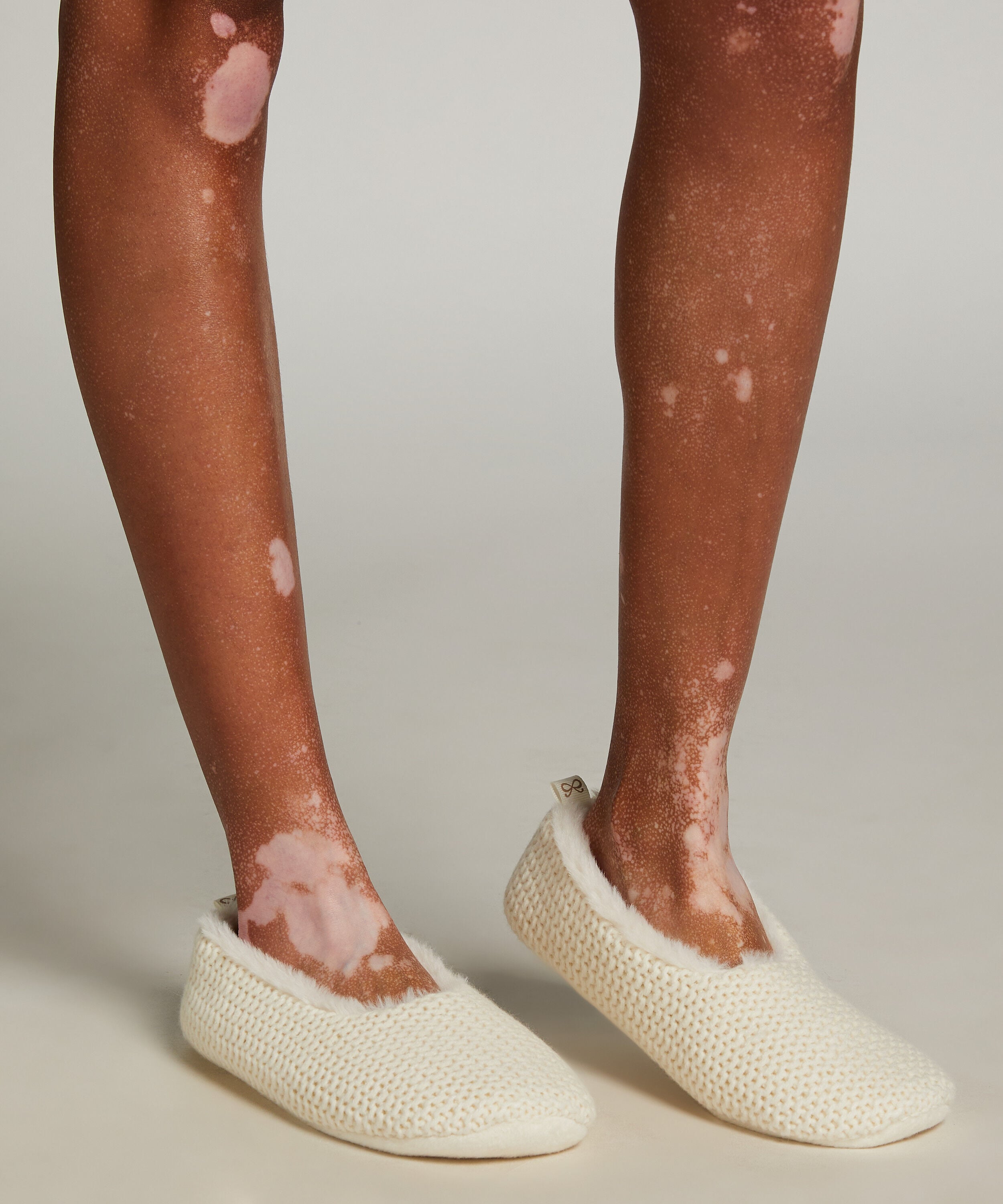 Cosy Ballerina Slippers, Hvit