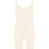 S&oslash;ml&oslash;s forsterkende bodysuit med h&oslash;ye ben, Beige