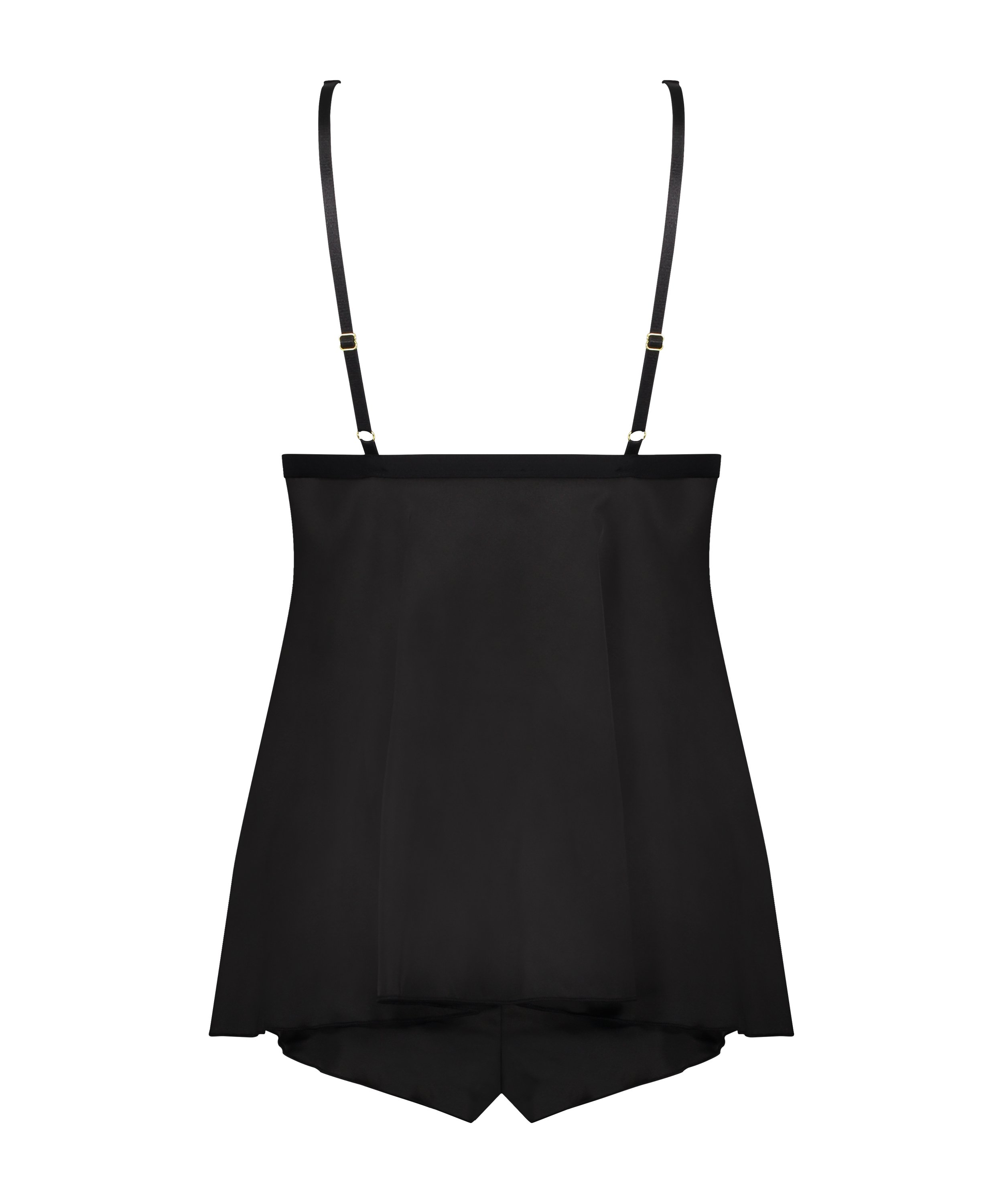 Babydoll Satin Mariah, Svart, main