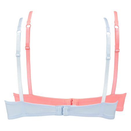 2-pakning med polstret spile-BH, Bl&aring;