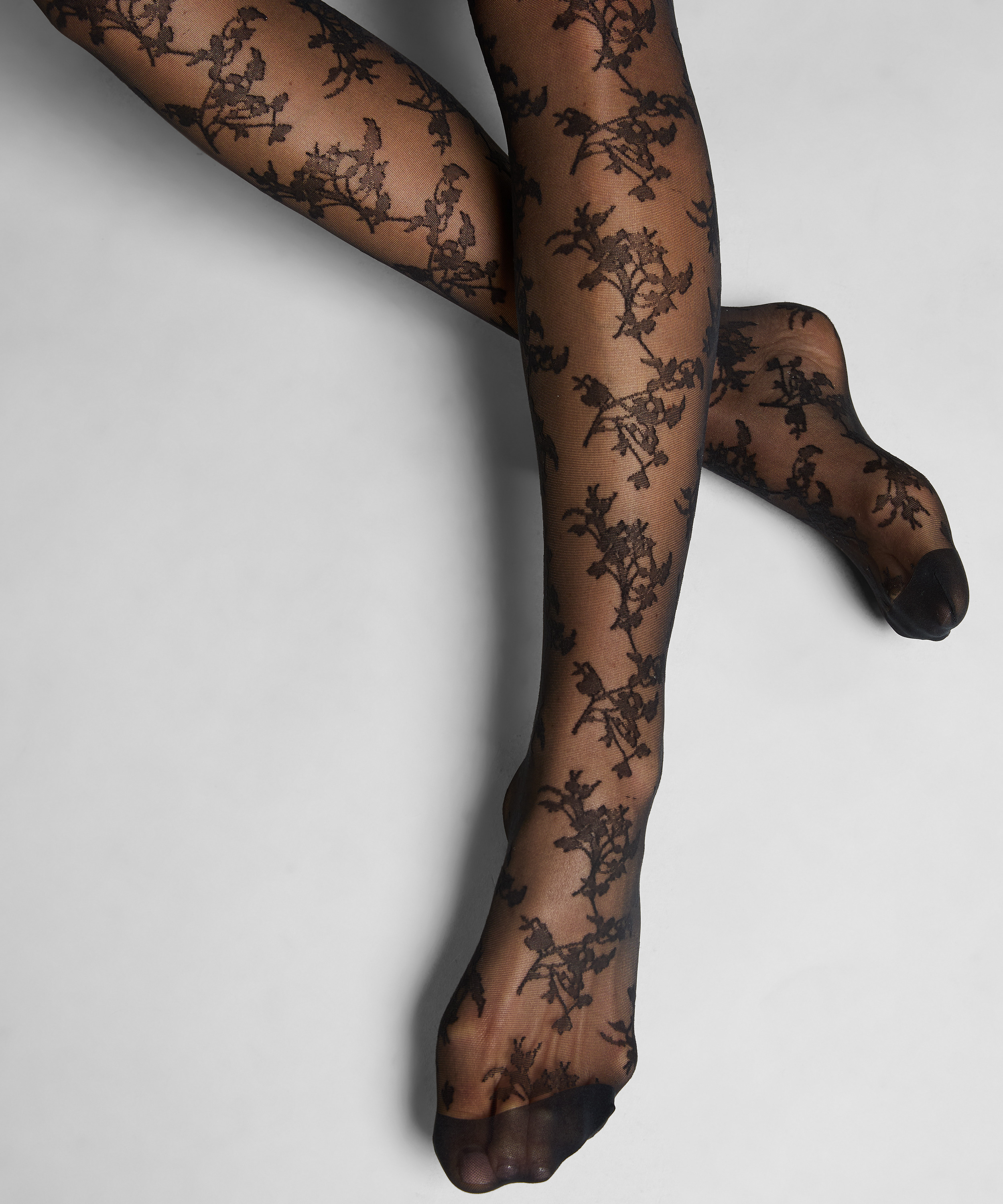 Stay-ups 15 Denier Blonde, Svart, main