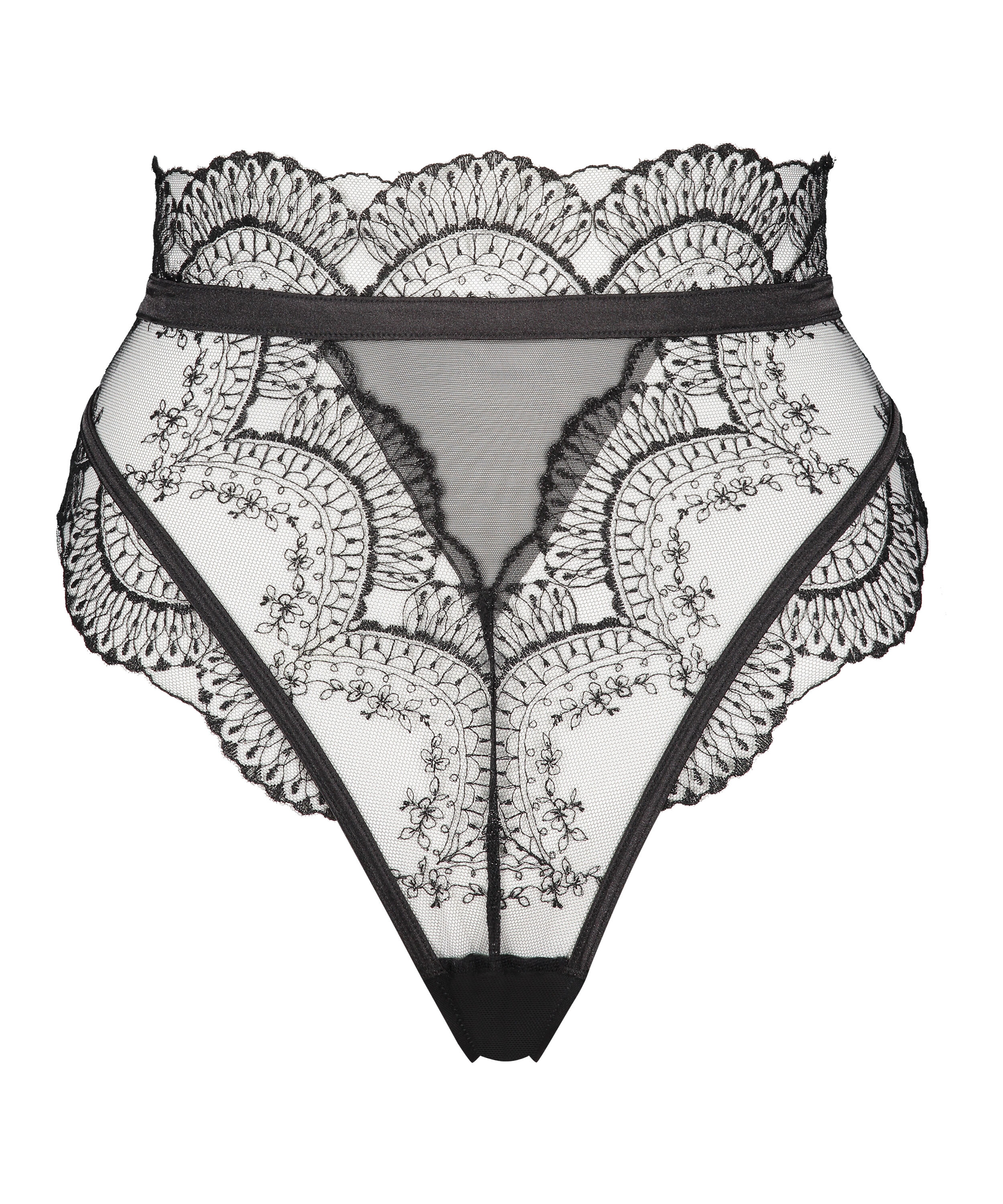 Highleg g-streng Akira, Svart