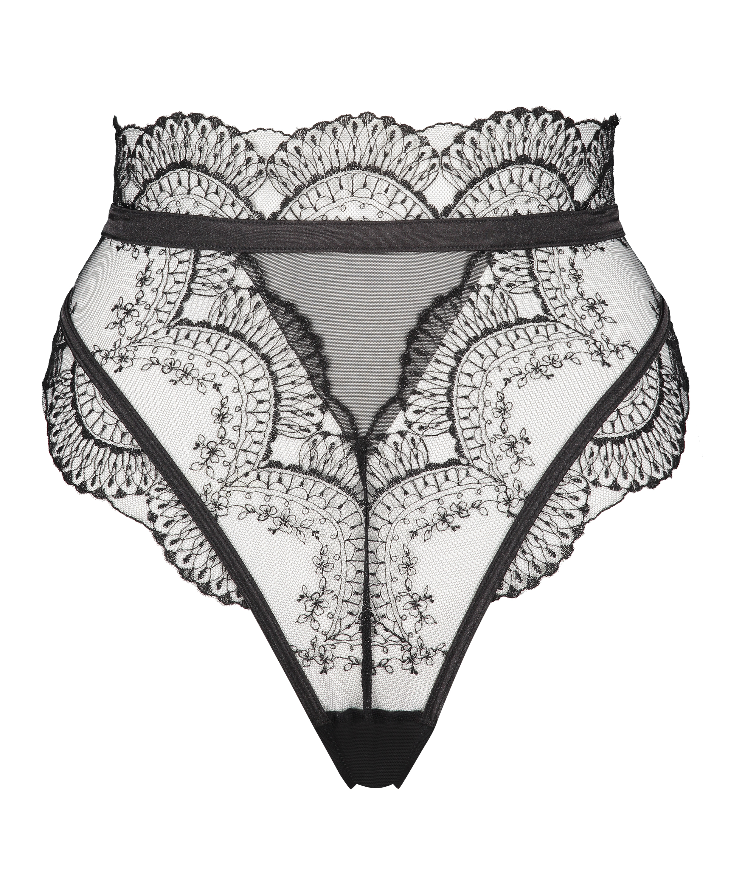 Highleg g-streng Akira, Svart, main