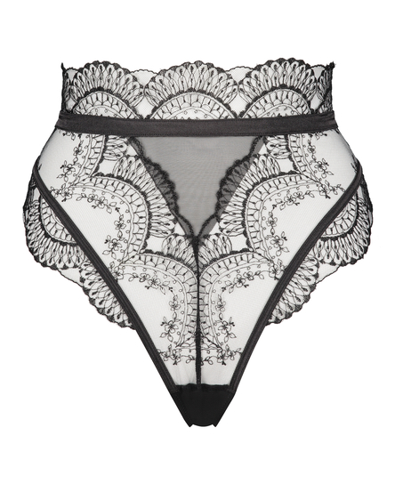 Highleg g-streng Akira, Svart