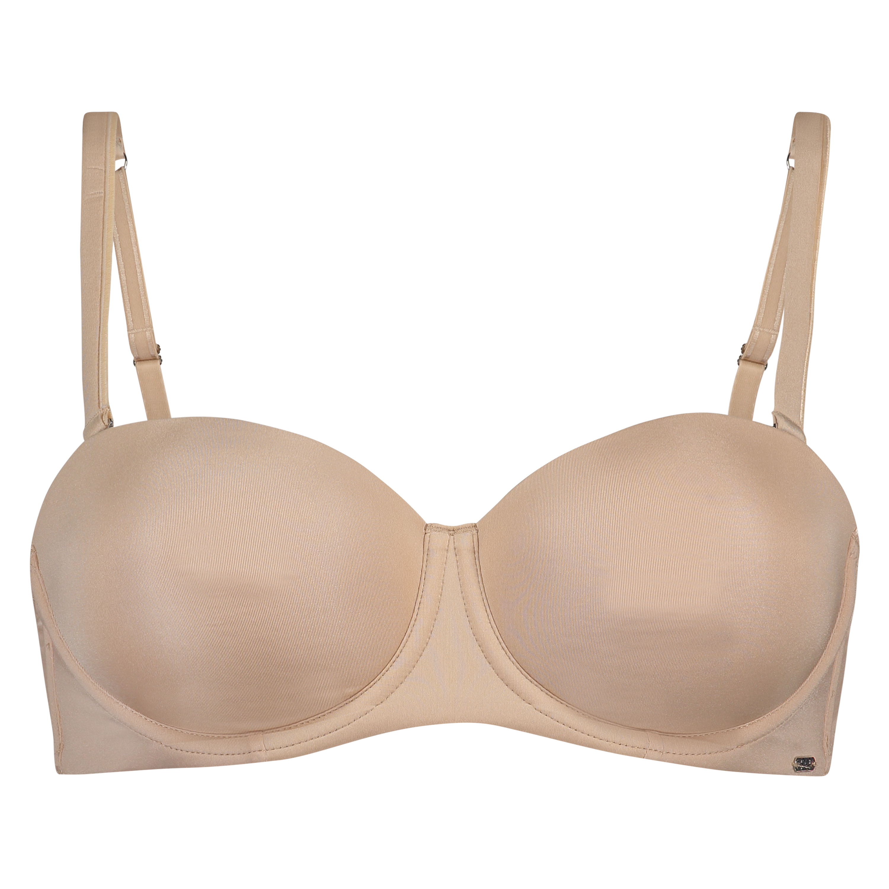 Naomi Padded Underwired Strapless Bra, Beige, main