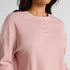 Topp Waffle Henley, Rosa