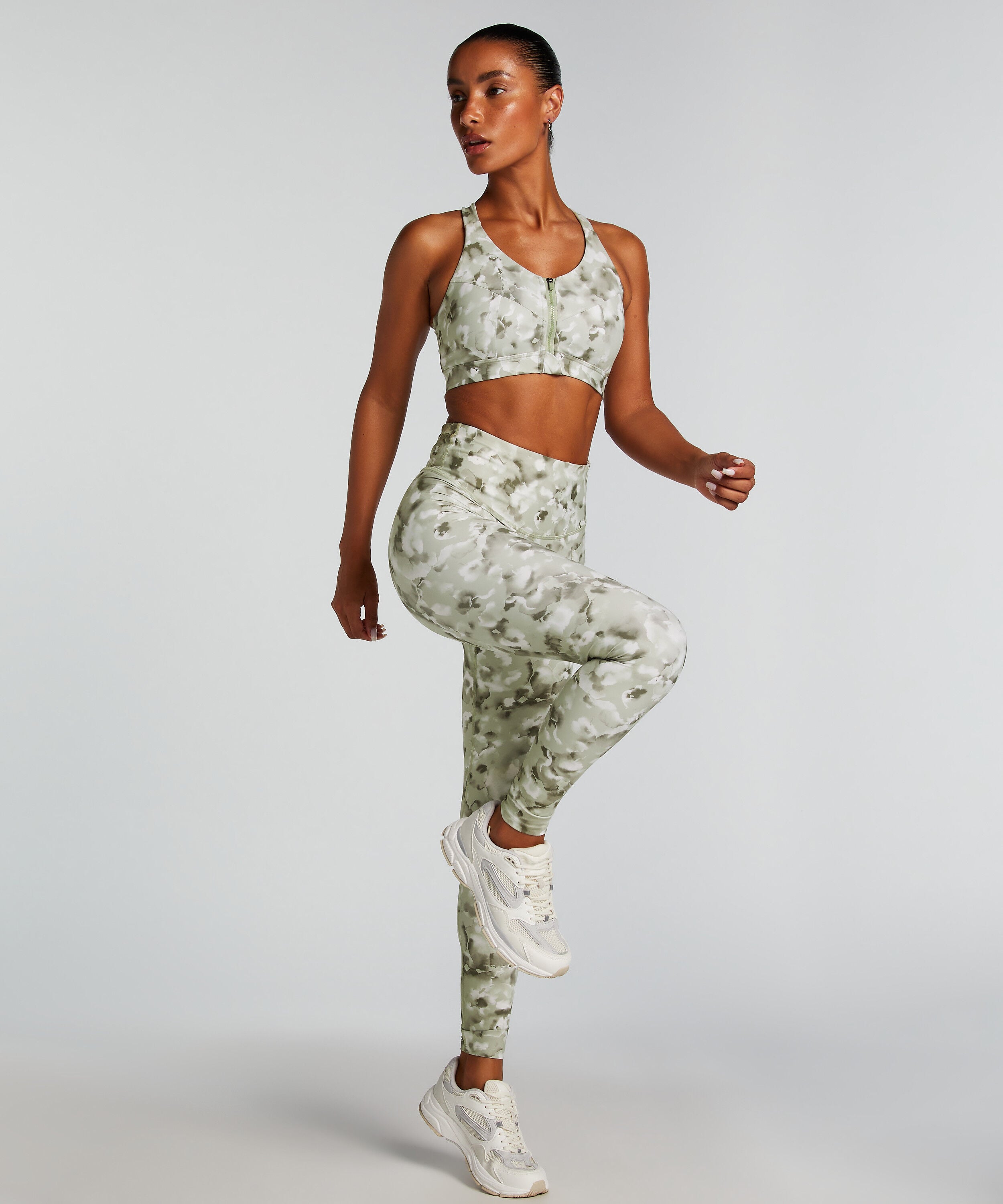HKMX leggings med høy midje, Grønn