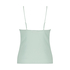 Cami-topp med blonderib, Gr&oslash;nn
