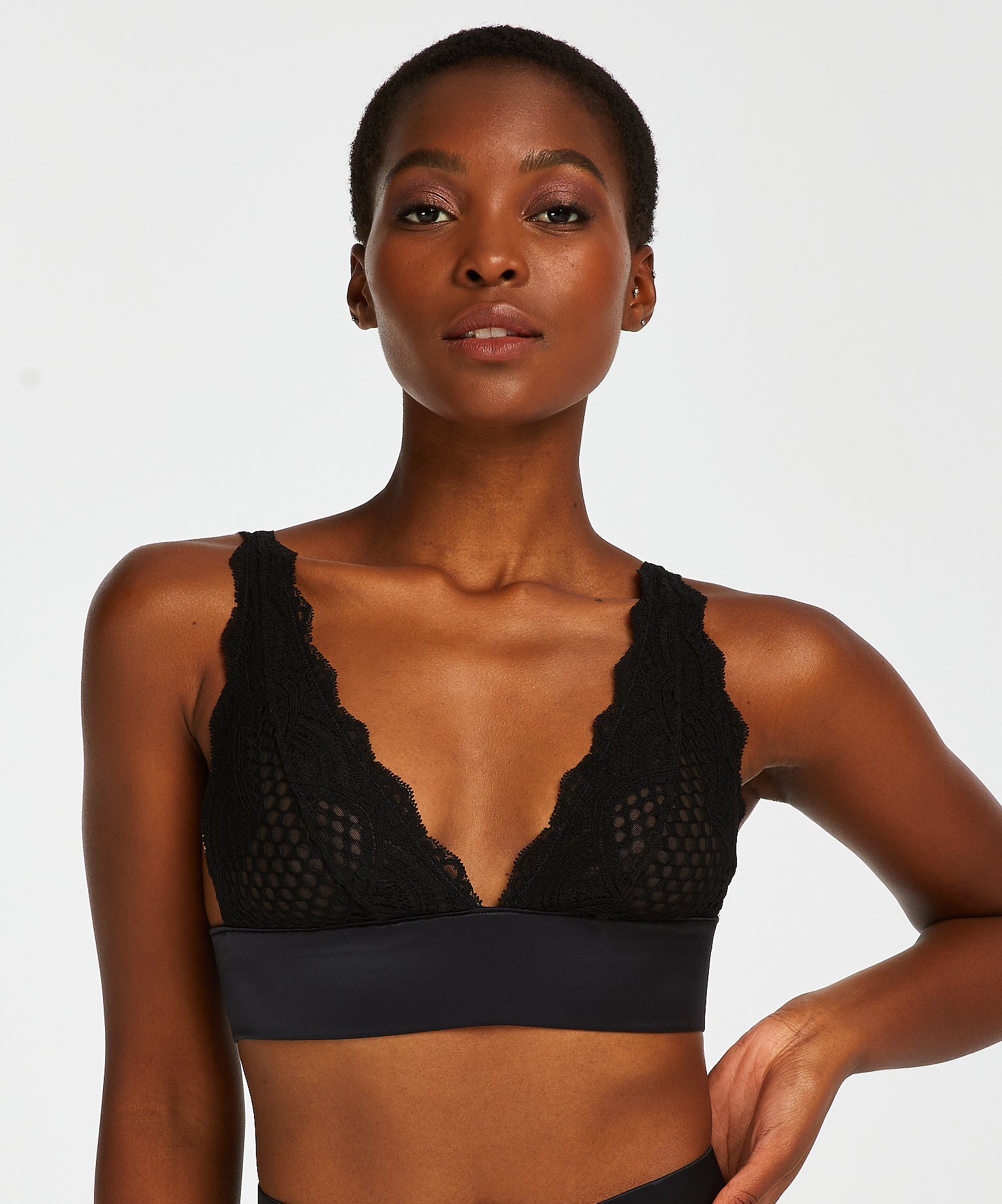 Bralette Duckie, Svart, main