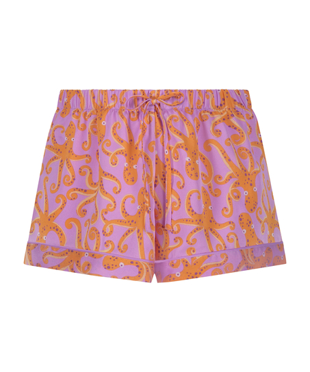 Pyjamasshorts i sateng, Lilla