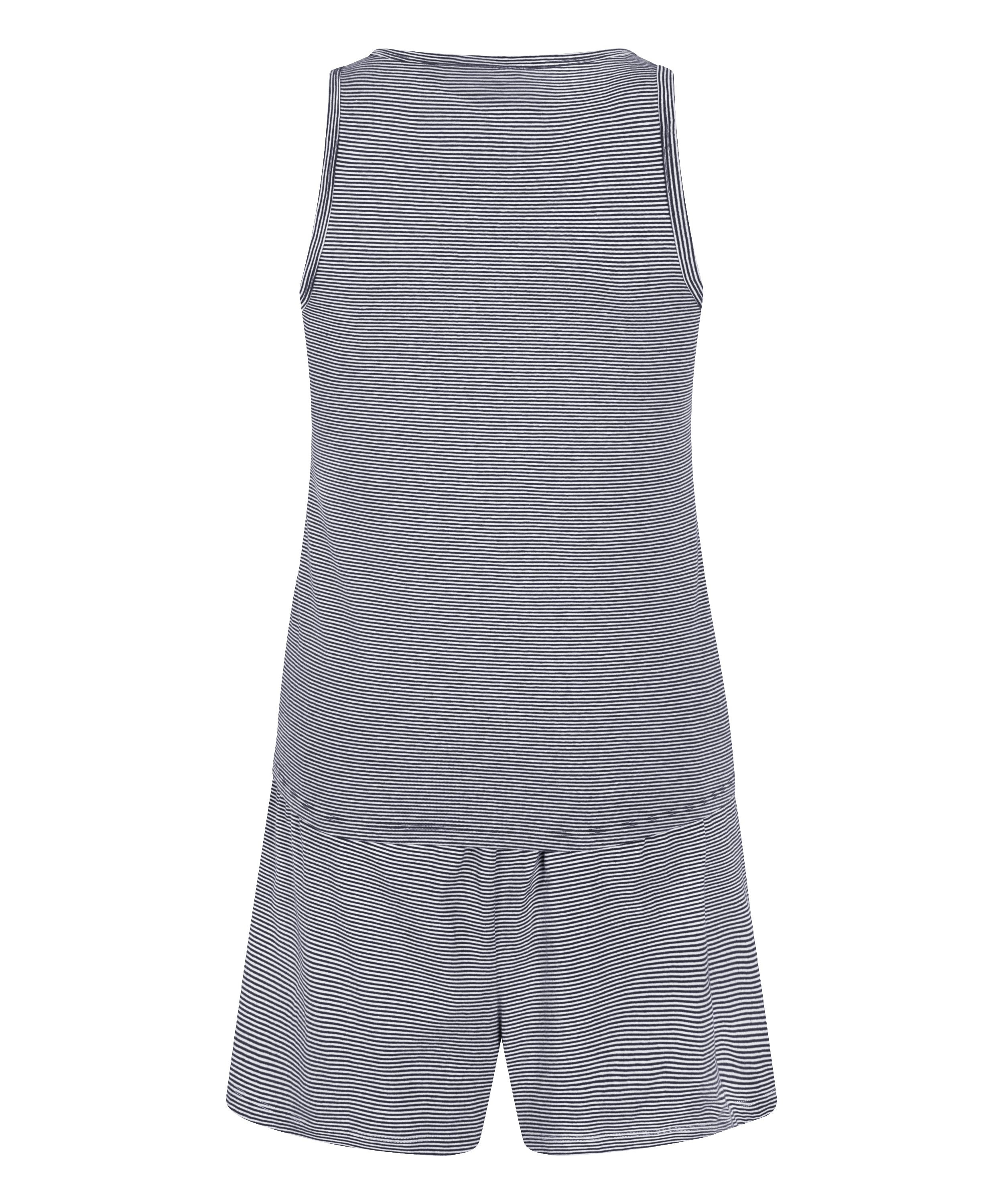 Pyjamasett med Singlet i Jersey, Bl&aring;, main