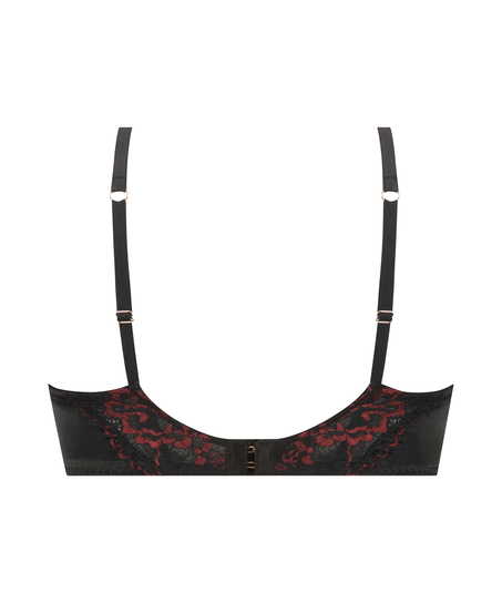 Polstret spile-BH Silke, Svart