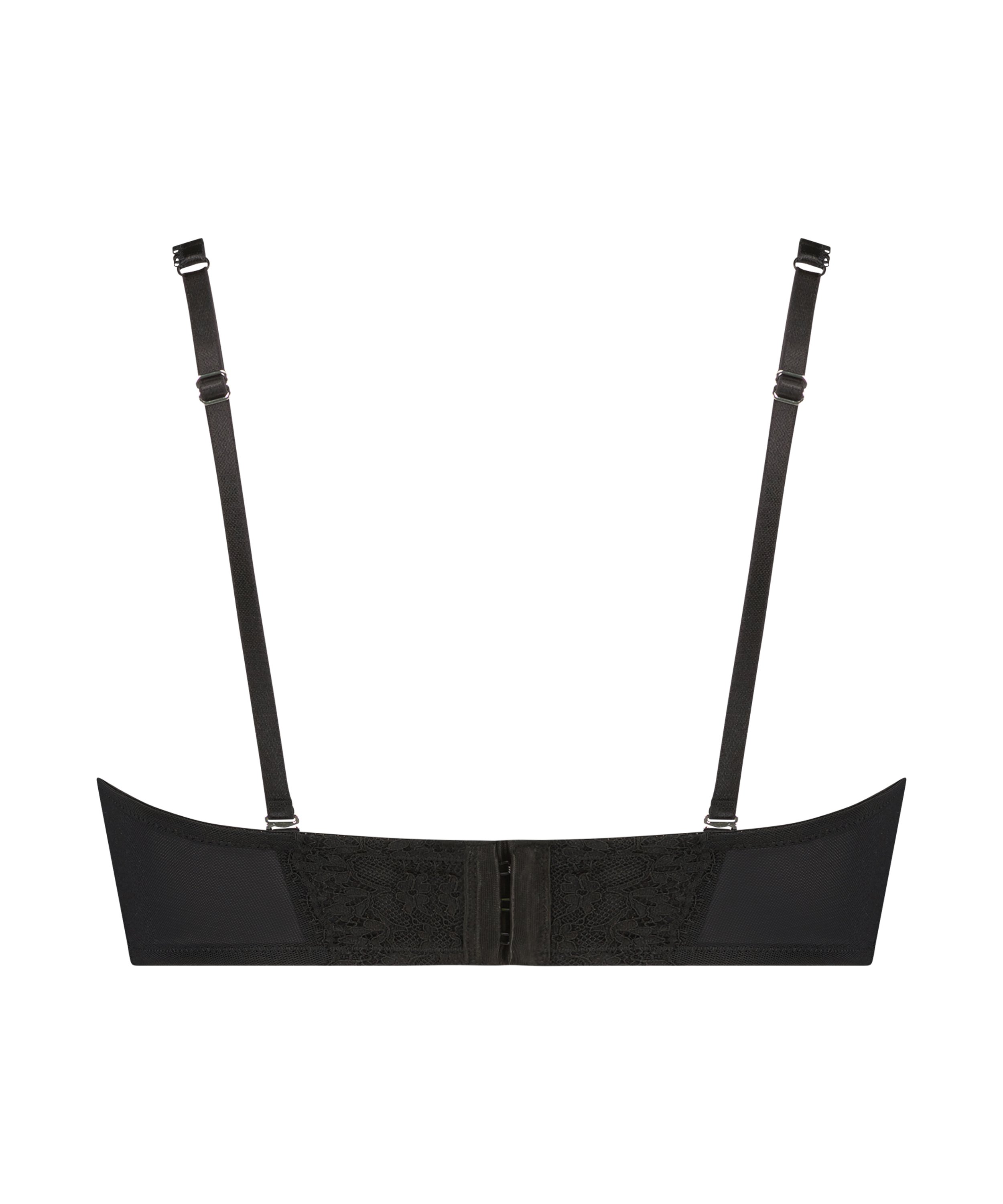 Foret stroppefri BH med bøyle Daisy, Svart, main