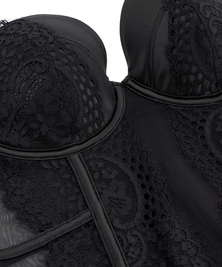 Bustier Veronica, Svart