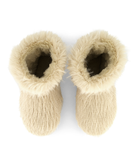 Fur Slippers, Hvit