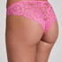 Invisible brasiliansk truse Lace Back, Rosa