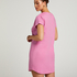 Nattskjorte med rund hals, Rosa