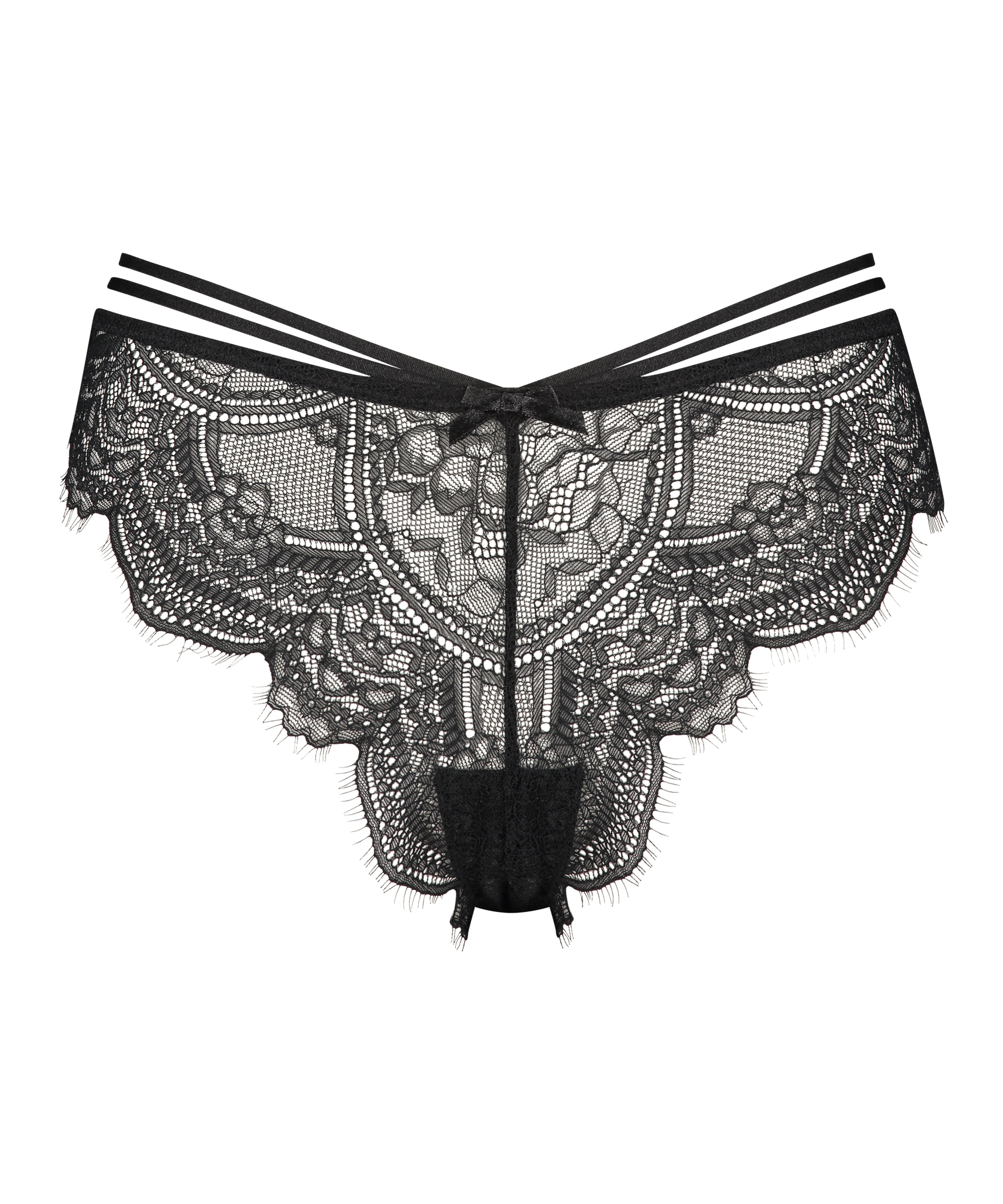 Sian brasiliansk truse med høy skjæring, Svart, main