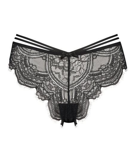 Sian brasiliansk truse med høy skjæring, Svart