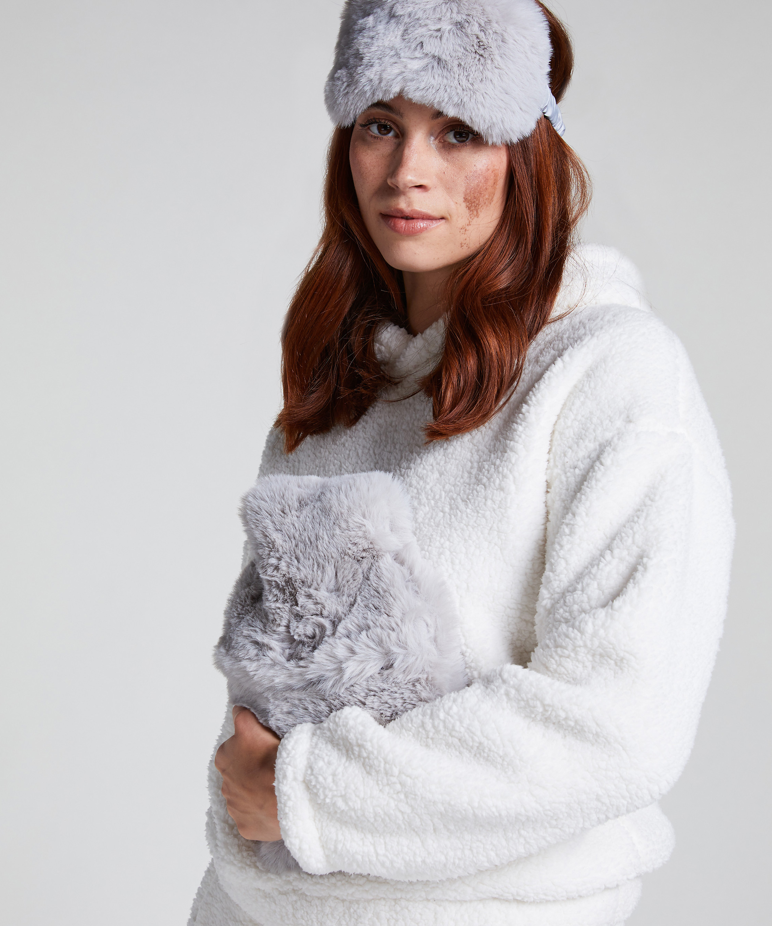 Varmtvannsflaske Sovemaskesett, Grå, main