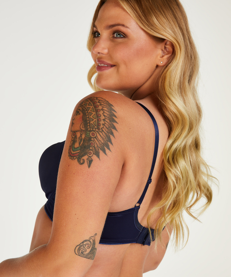 Uvattert bh med bøyle minimisering Nina, Blå