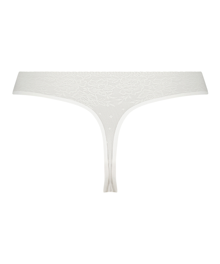 Allover Lace invisible g-streng, Hvit