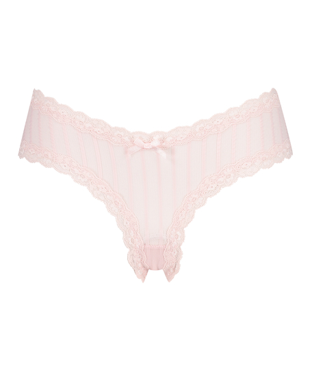 Brasiliansk truse V-shape Mesh, Rosa