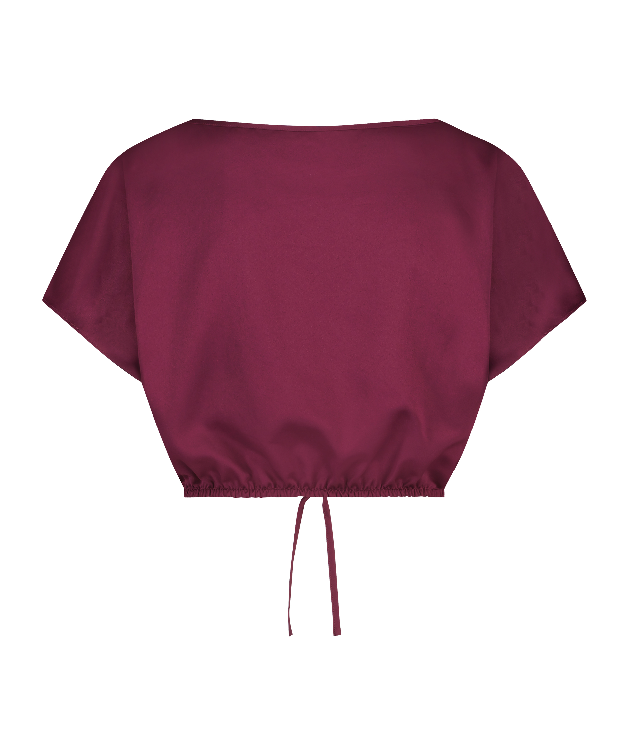 Cropped Top Satin, Lilla, main