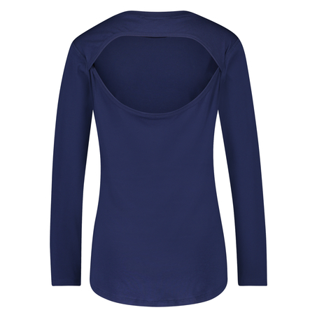 HKMX Strappy Basic Long-Sleeved Sports Top, Blå