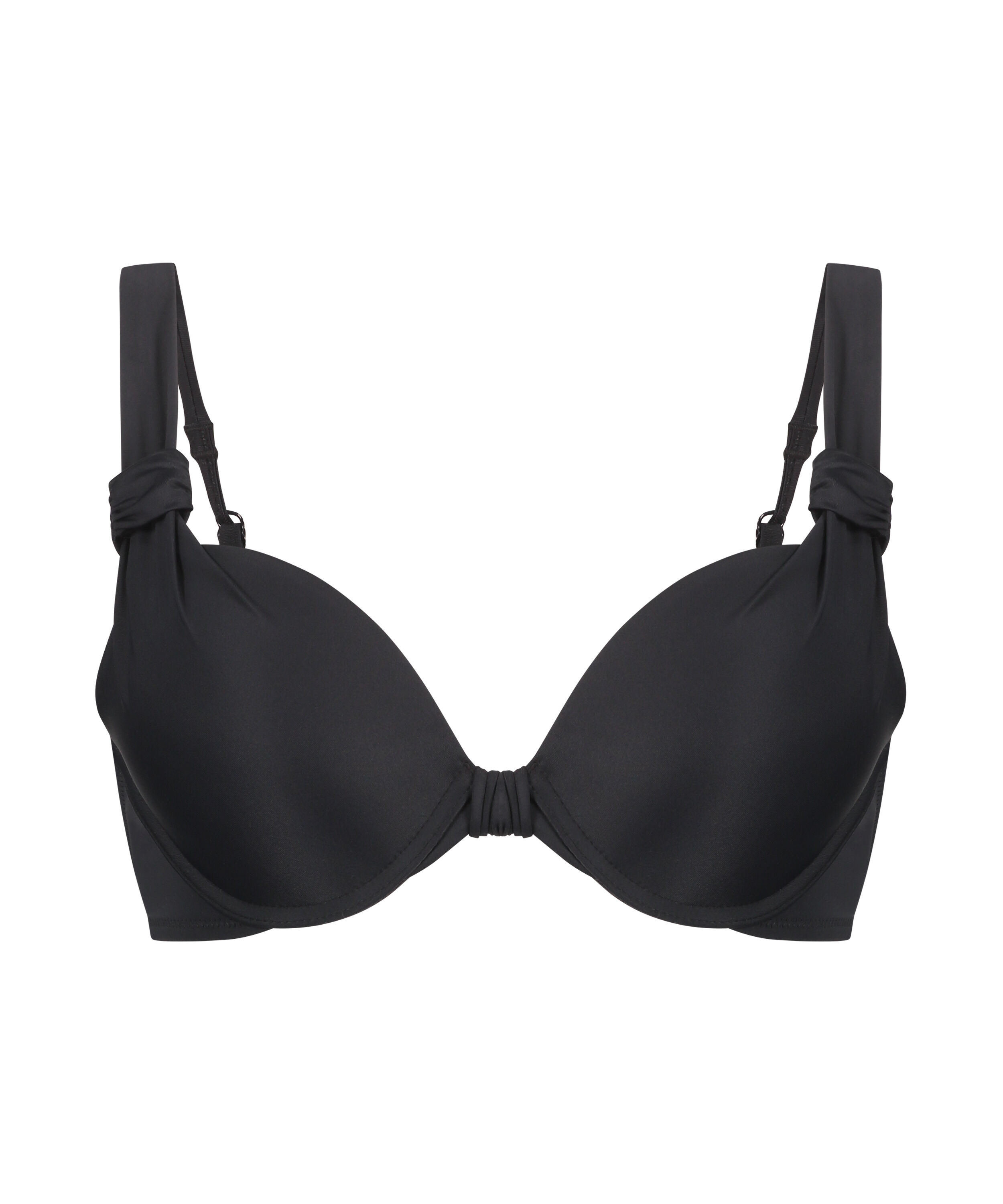 Luxe polstret bikinitopp med spiler, skål E og større, Svart Luxe polstret bikinitopp med spiler, skål E og større, Svart