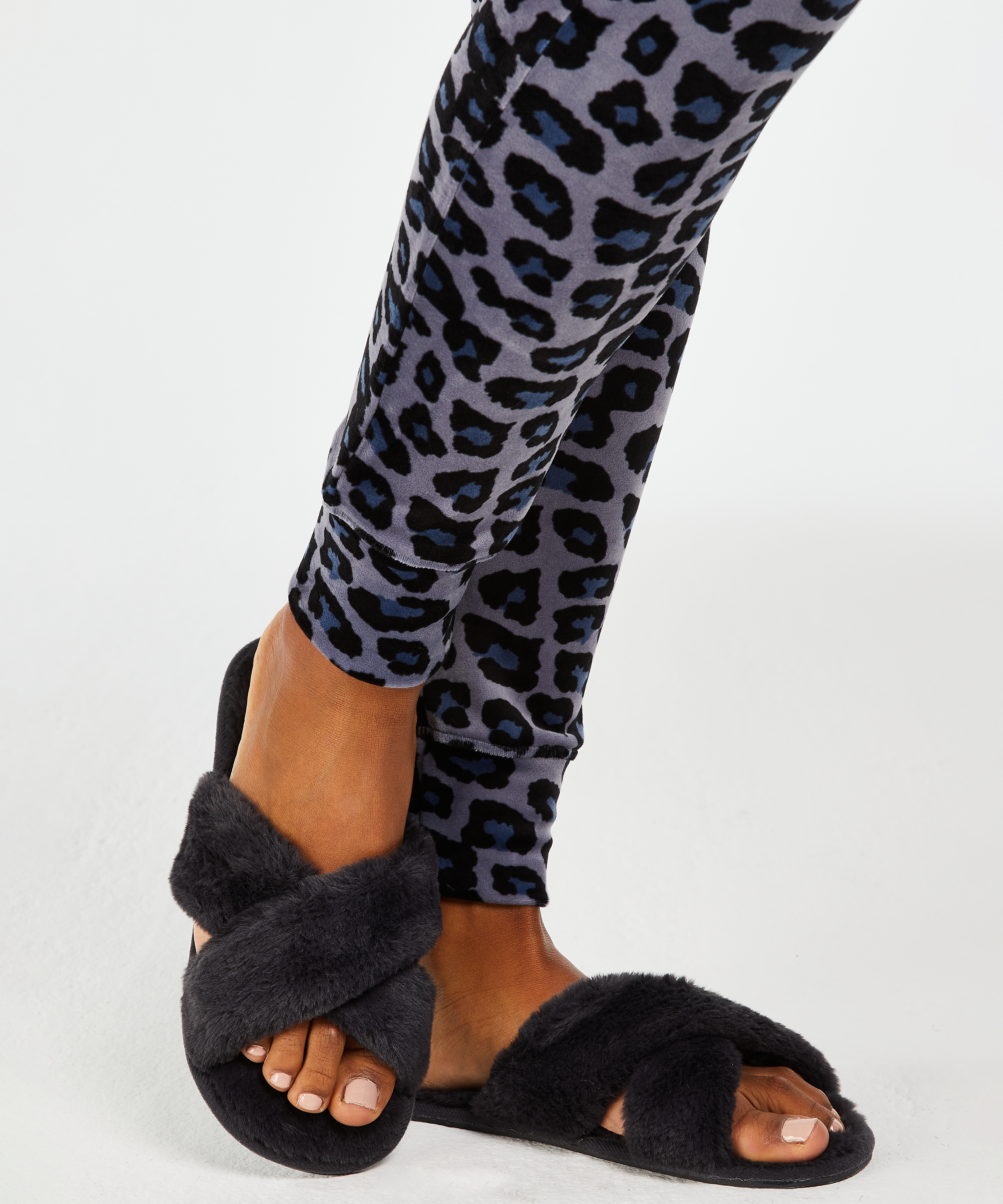 Cross Straps Indoor Sandals, Grå, main