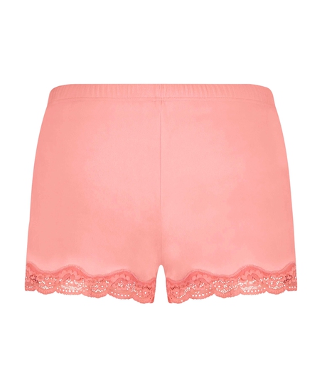 Velvet lace shorts, Rosa