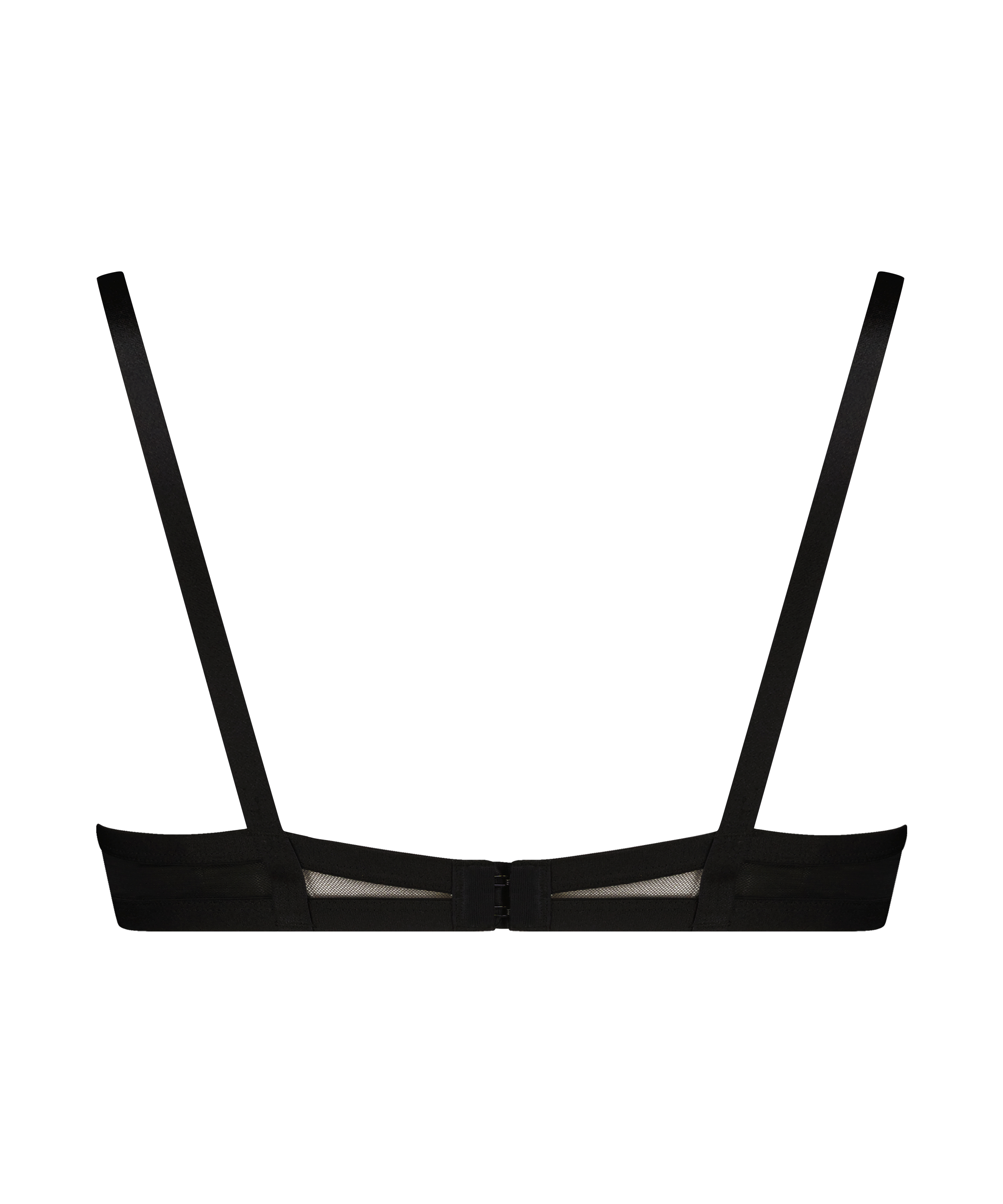 BH med spiler og halvpolstret skåler Seductress, Svart, main