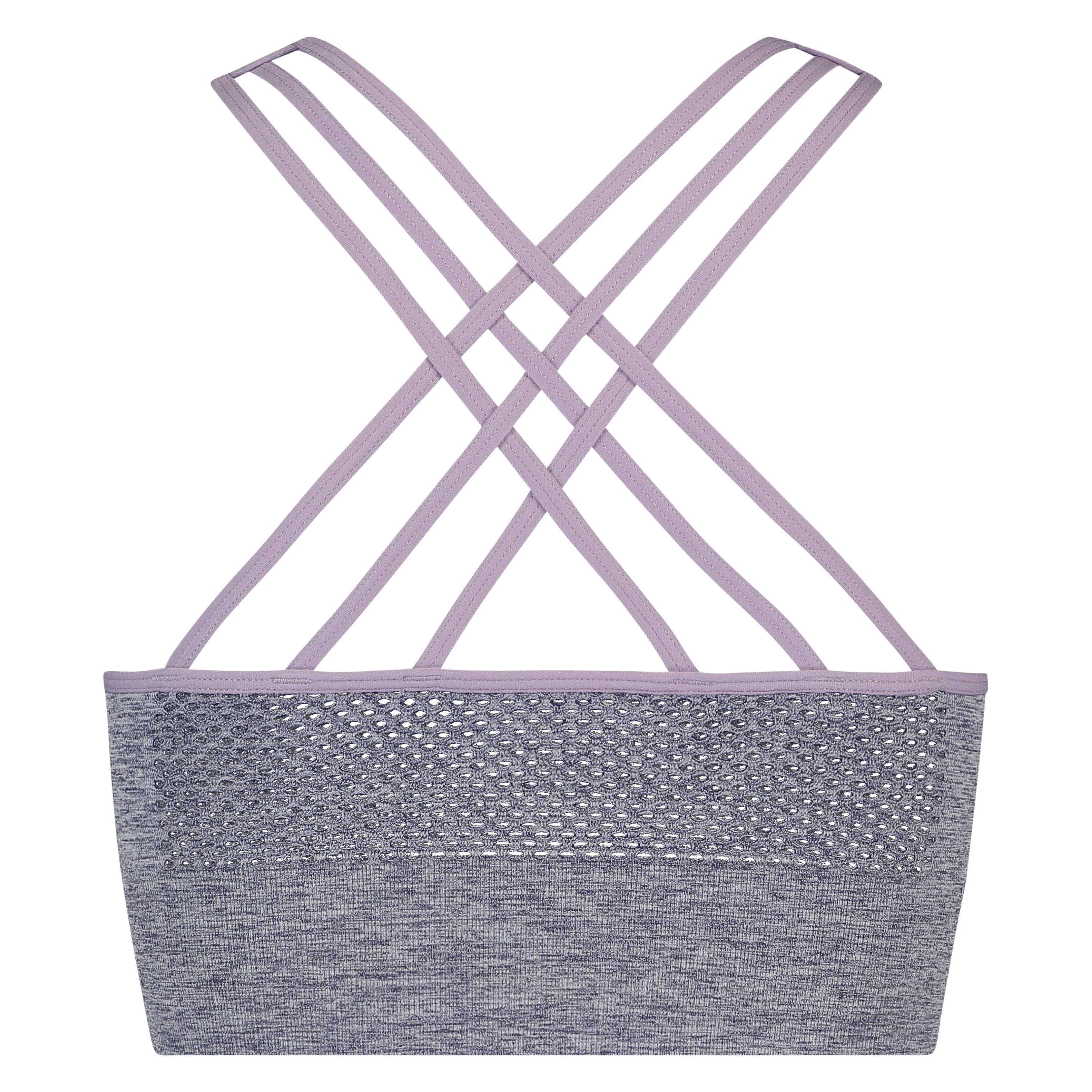 HKMX sports-BH med h&oslash;y hals niv&aring; 2 i gr&aring;toner, Bl&aring;, main