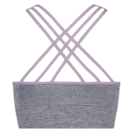 HKMX sports-BH med h&oslash;y hals niv&aring; 2 i gr&aring;toner, Bl&aring;