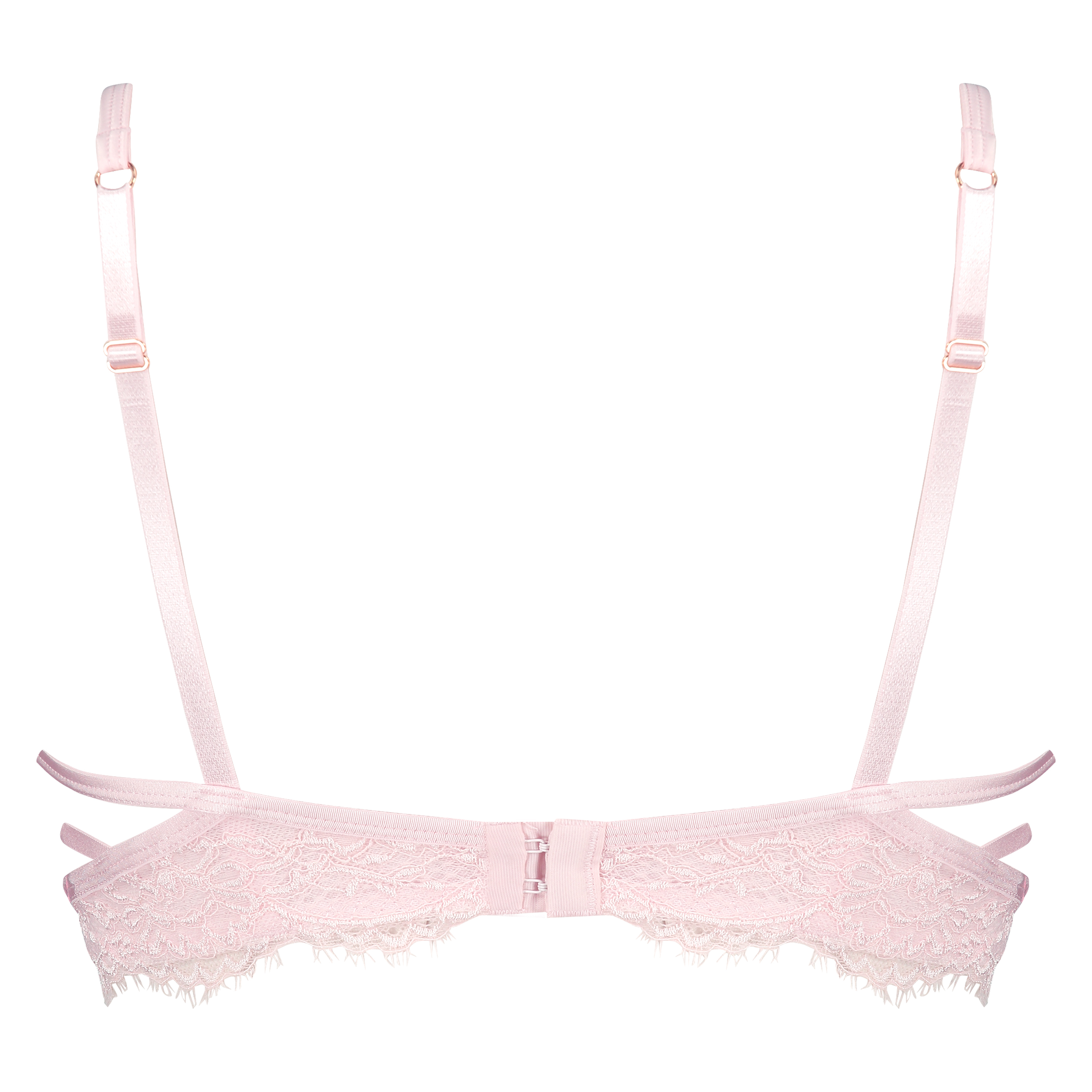 Eve upolstret longline-BH med spiler, Rosa, main