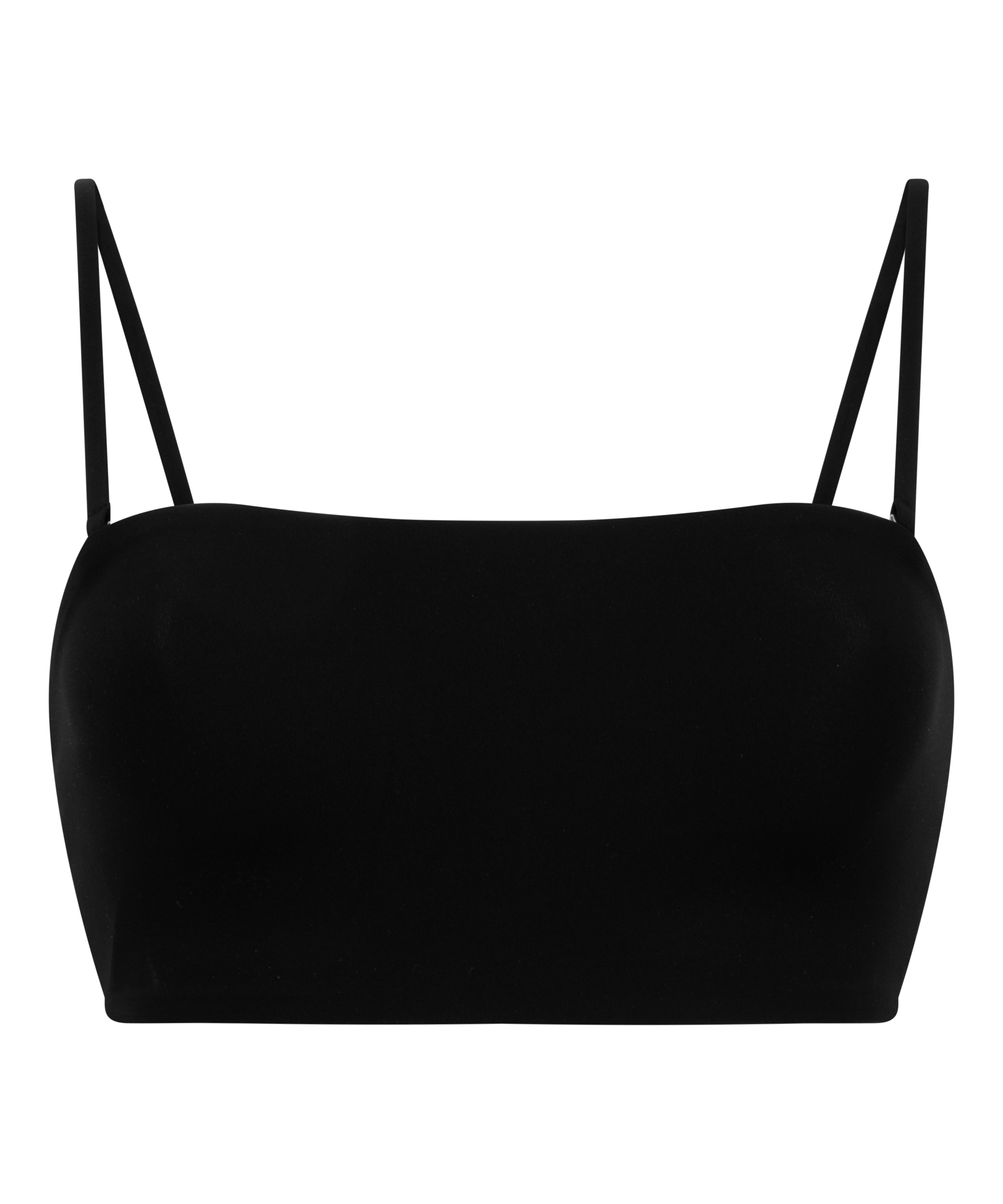 Bandeau Bralette Smooth, Svart, main
