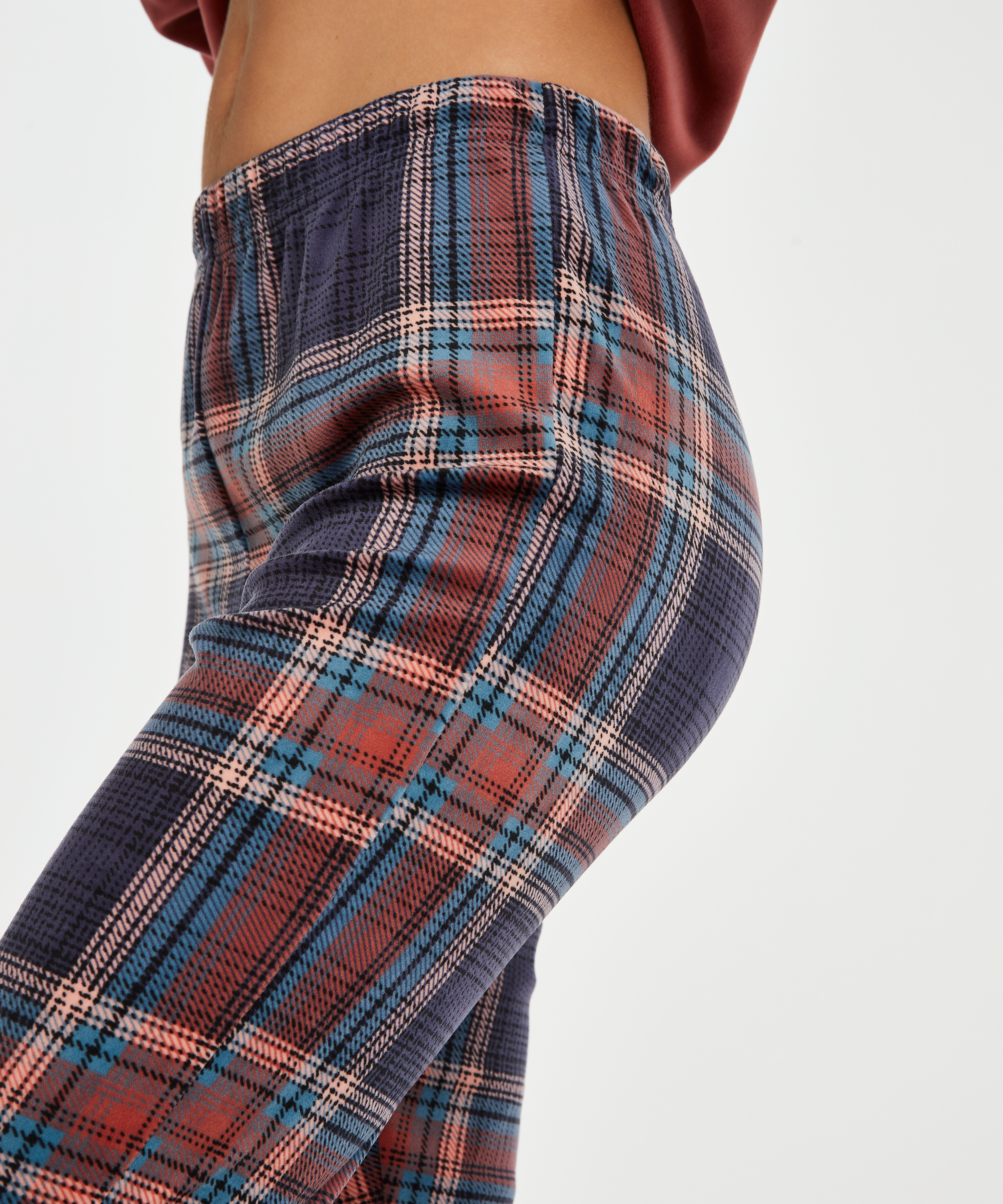 Velvet leggings, Blå, main